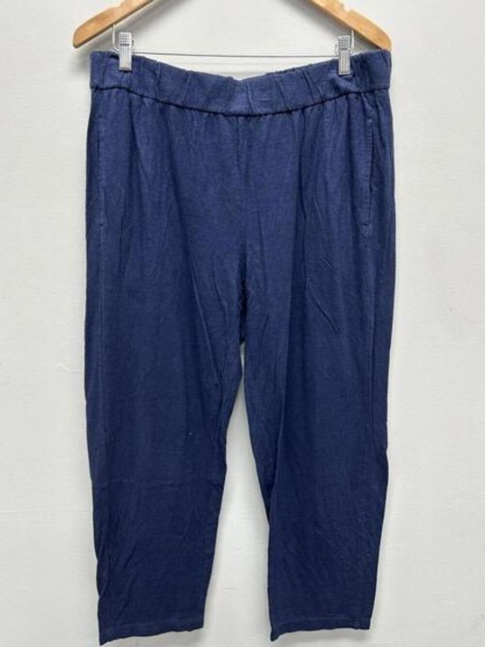Eileen Fisher Organic Cotton Ankle Pant—Midnight